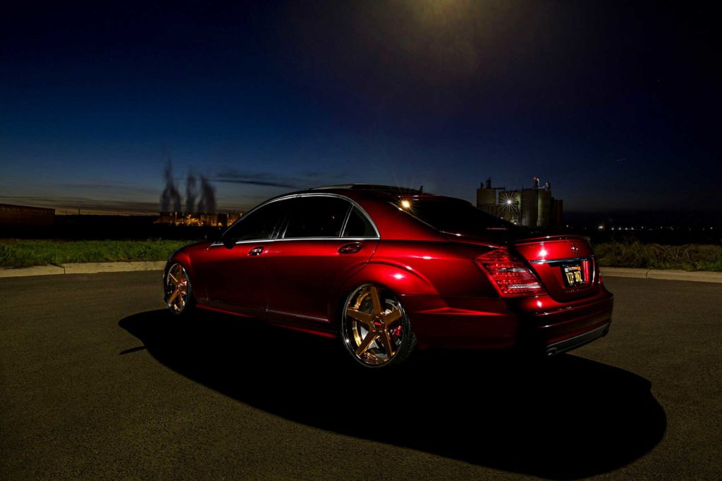 Covering Mercedes rouge vampire - Wrapping Strasbourg
